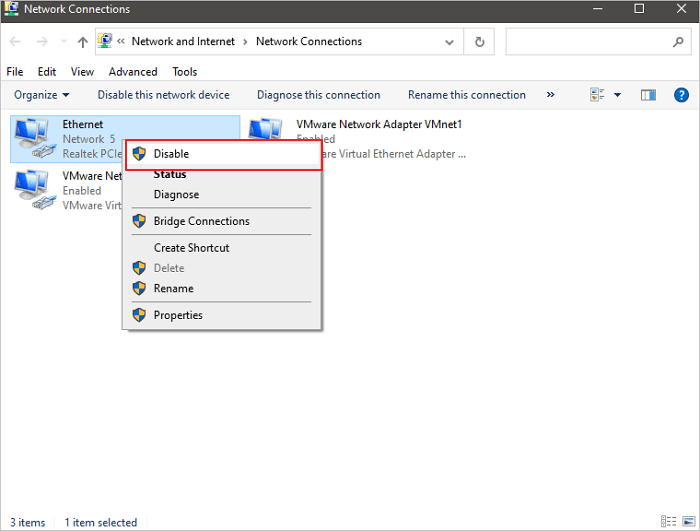desconectar el PC de Internet