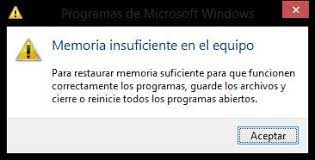 Solucionado Memoria Insuficiente En El Equipo En Windows