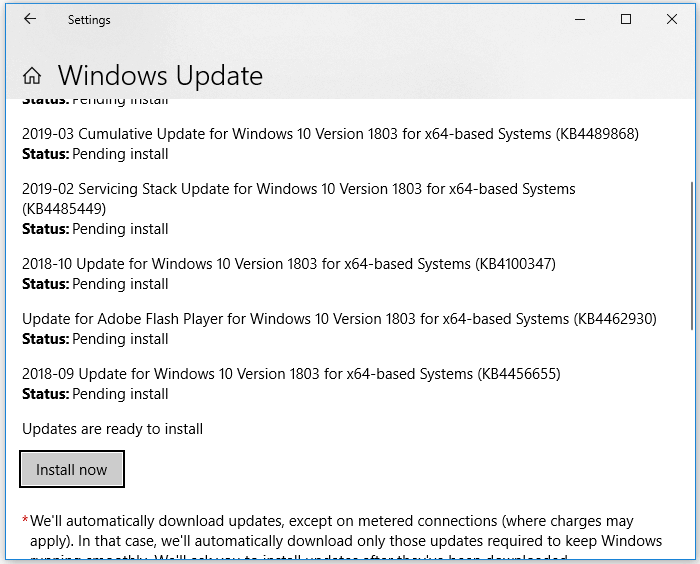 busca actualizaciones de Windows