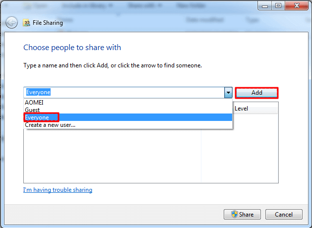 Selecciona a las personas con las que quieres compartir.