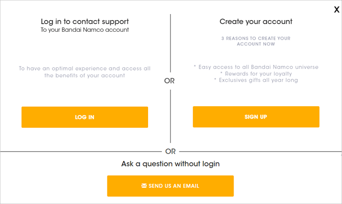 ponte en contacto con el equipo de asistencia de Elden Ring