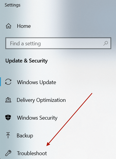 ejecutar el solucionador de problemas de actualización de Windows
