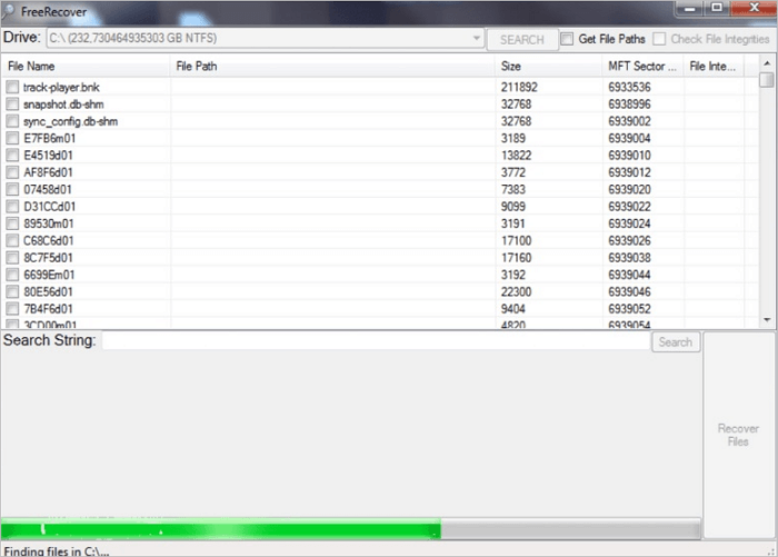 freerecover recuperacion de datos de codigo abierto scree principal