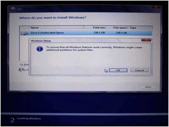 pulsa ok para seguir adelante
