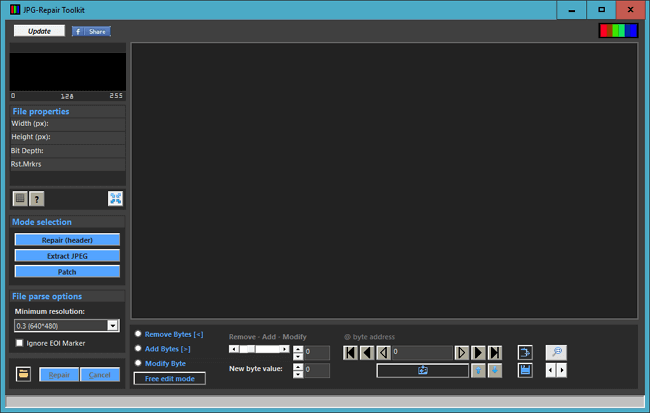 mejor software de reparación de fotos para PC - JPEG Repair Toolkit