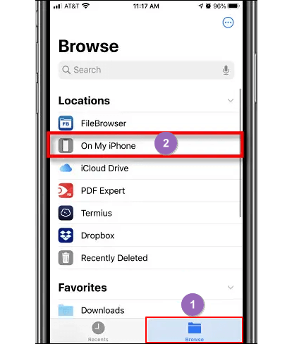 Abrir la carpeta Descargas del navegador