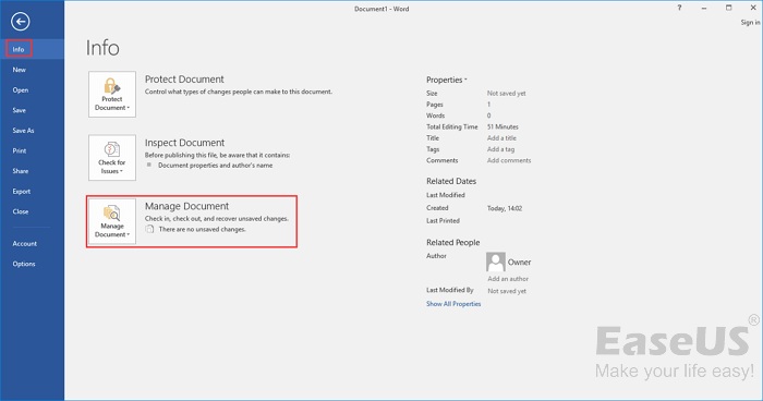 cómo recuperar un documento de Word no guardado