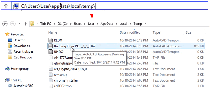 Abre la carpeta de autoguardado.