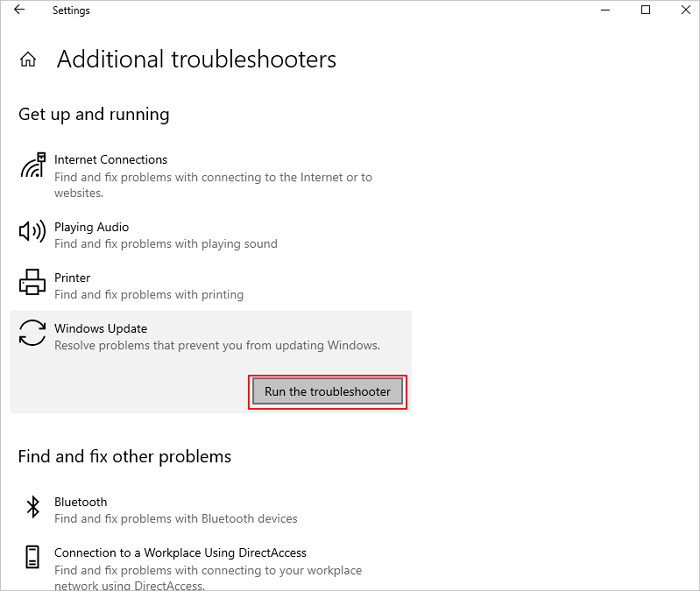 ejecuta el solucionador de problemas de Windows