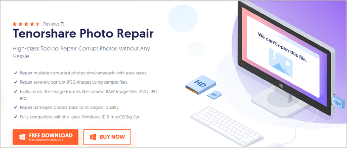 software de reparación de fotos - Tenorshare Photo Repair