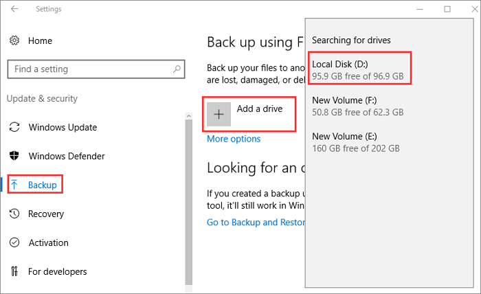 activar el historial de archivos - 1