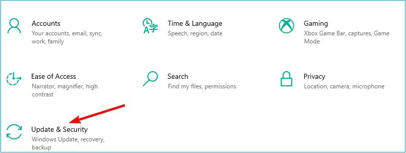 ventanas de actualización y seguridad