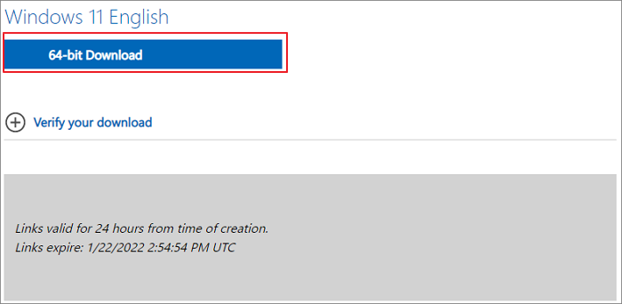 win11 archivo ISO 64bit descargar