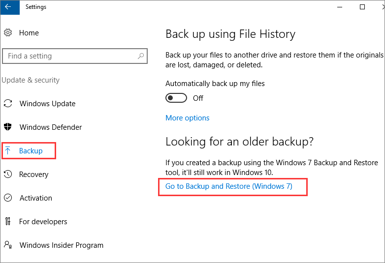 encontrar copia de seguridad de windows