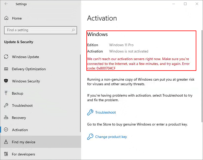 Windows 11 no está activado