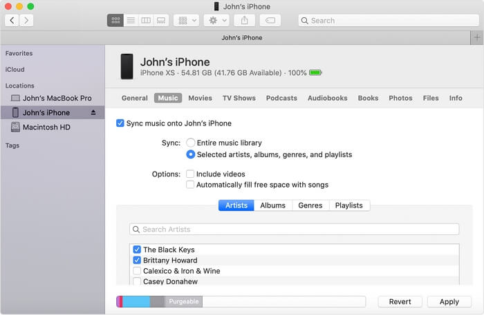 Cómo sincronizar la música con el iPhone a través de Finder