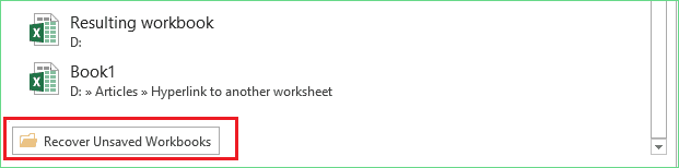 recuperar archivo excel no guardado paso 2