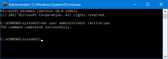 Restaurar perfiles de uso en Windows 10.