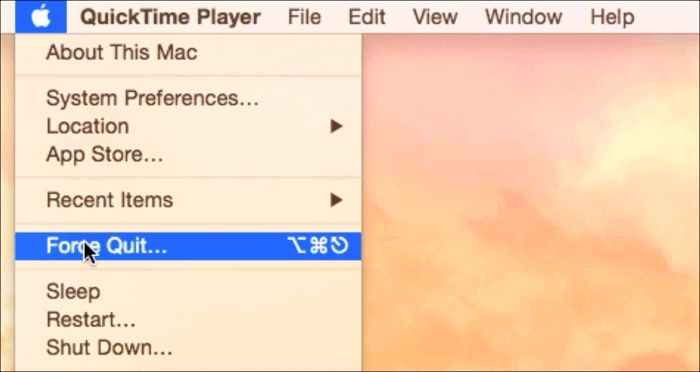 forzar la salida de quicktime