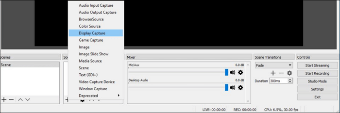 seleccionar fuente de video