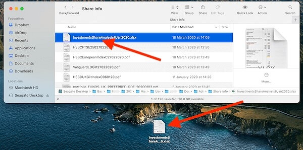 Arrastra y suelta los archivos