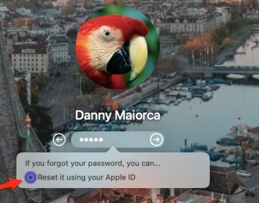 restablecer usando Apple ID