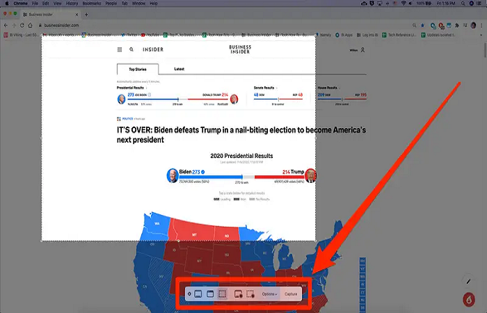hacer capturas de pantalla en el mac