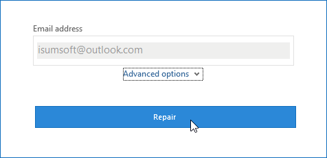 dirección de correo electrónico de reparación