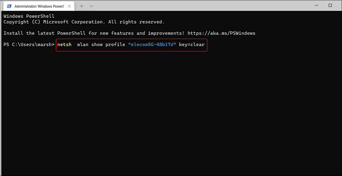 introducir el nombre del wifi en el terminal