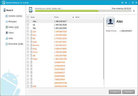 escanear dispositivo para buscar datos perdidos