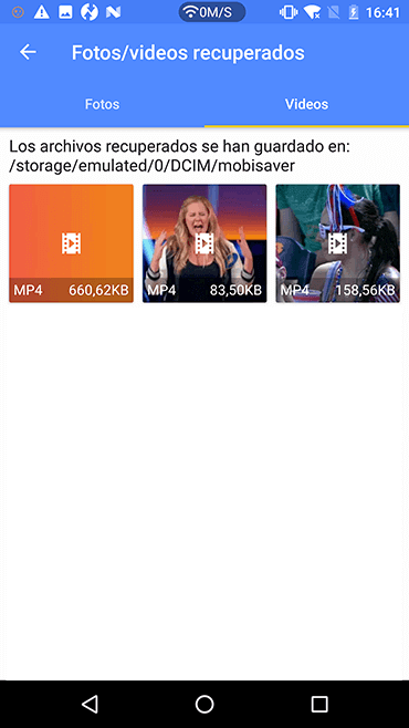 recuperar fotos o videos borrados o perdidos en un teléfono Android sin PC