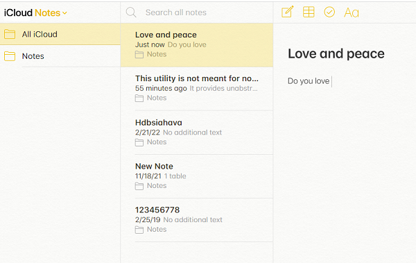 Hacer una copia de seguridad de las notas del iPhone a la PC usando iCloud