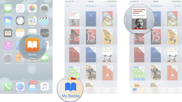Elige el libro en iBooks