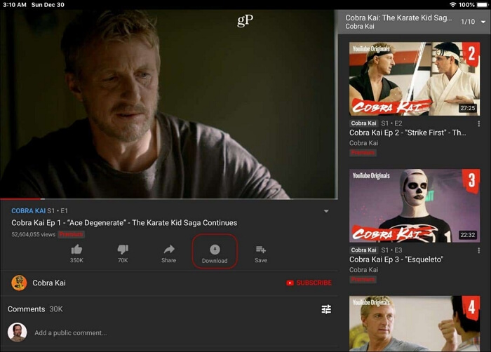 Cómo descargar videos de YouTube en el iPad directamente