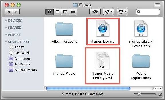 Buscar el archivo de la biblioteca de iTunes
