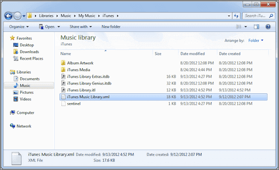 Copia de seguridad de listas de reproducción de iTunes