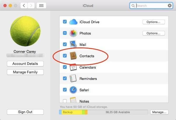 Cómo pasar los contactos del iPhone al Mac con iCloud