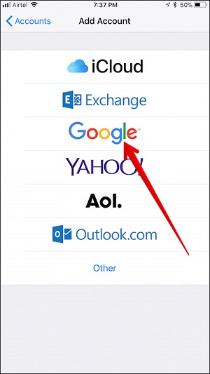 Cómo transferir el correo, los contactos y los calendarios de Android a iPhone a través de Gmail