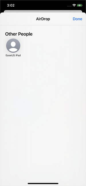 Seleccionar el iPhone de destino