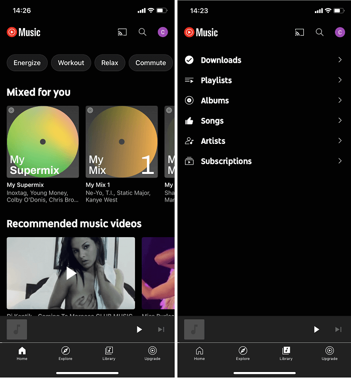 Sincroniza música de YouTube Music con iPhone