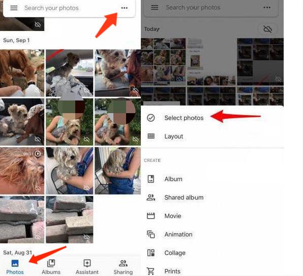 Transferir fotos del iPhone al Mac a través de Google Fotos