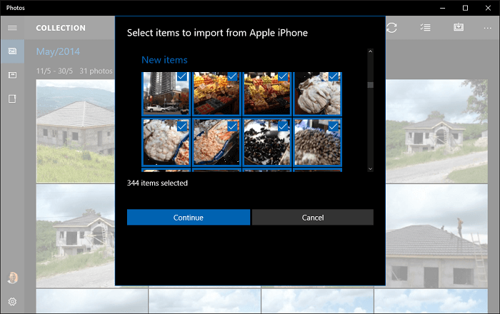 Transferir fotos del iPad al PC mediante la reproducción automática