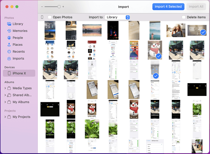 Importar videos de iPhone a Mac