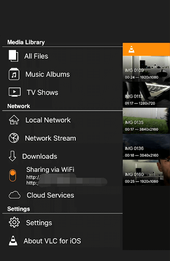 Cómo pasar vídeos grandes del iPhone al PC a con VLC