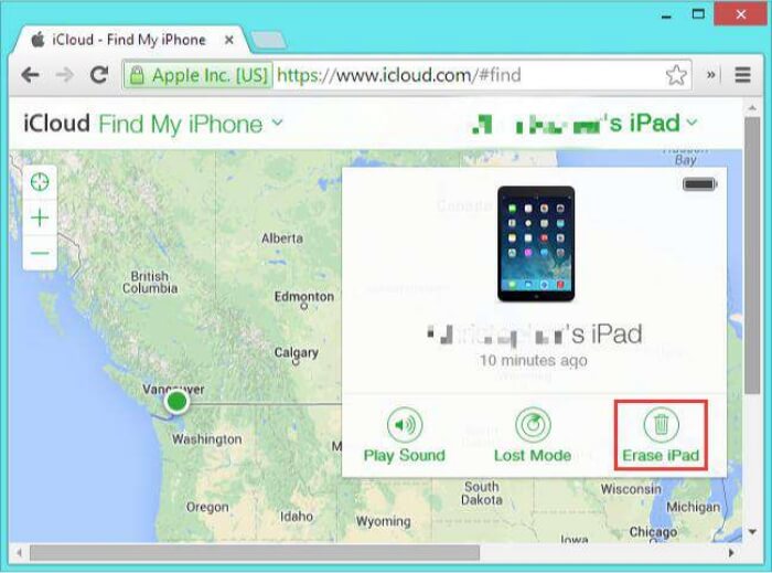 Borrar el iPhone con iCloud