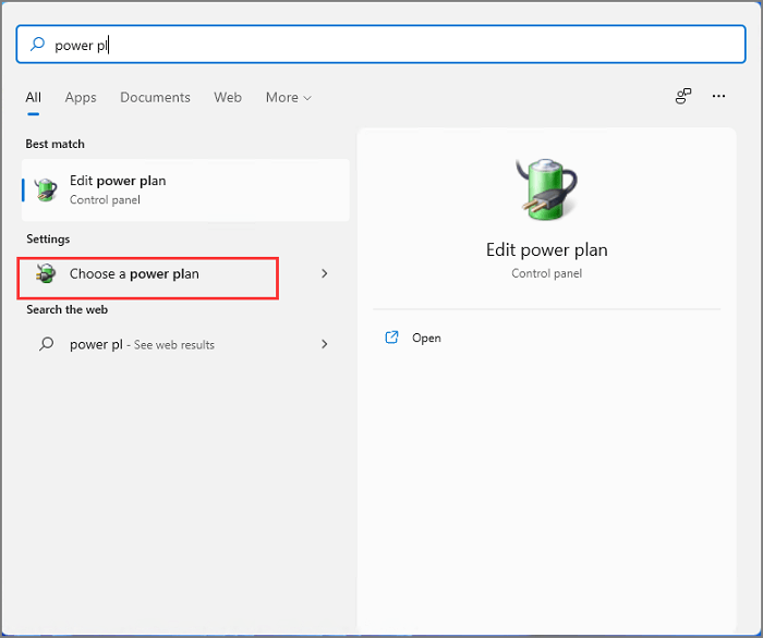 elige un plan de energía
