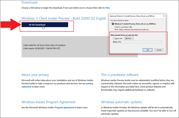 descarga de archivos iso