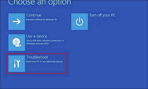 selecciona solucionar problemas