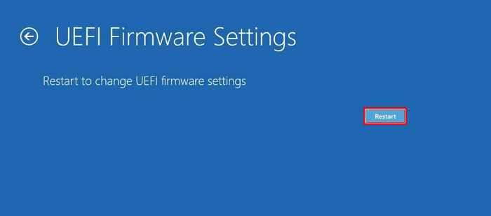 Entra en la configuración de la BIOS