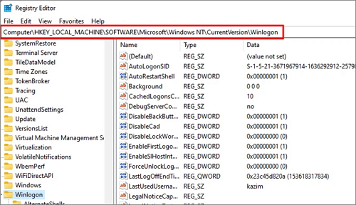 eliminar la contraseña de acceso con el registro